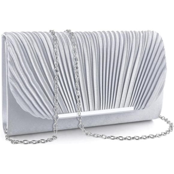 Clutch Purses for Women A-silver - Picture 1 of 7